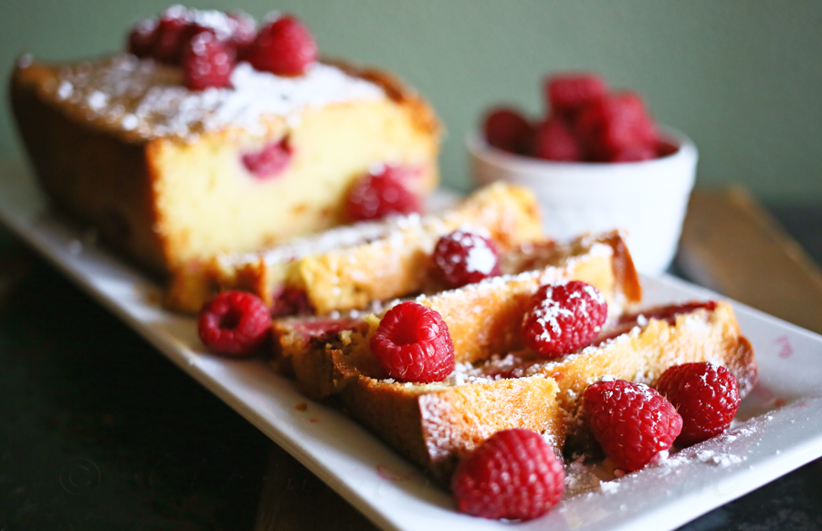 This Raspberry White Chocolate Pound Cake is the perfect way to start your day. Pin it now and make it later. 