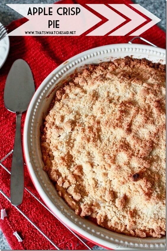 Apple Crisp Pie Recipe. Combine Apple Pie and Apple Crisp!