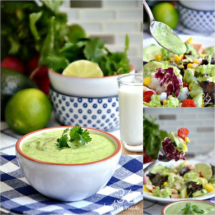 Try this delicious oil free Avocado Cilantro Dressing made with all natural ingredients and so easy to make. 