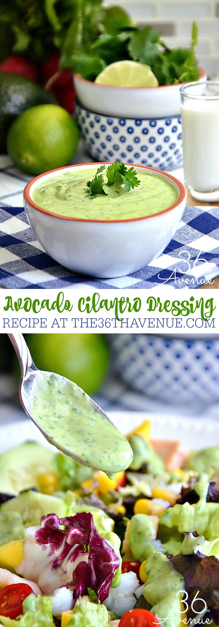 Try this delicious oil free Avocado Cilantro Dressing made with all natural ingredients and so easy to make. 