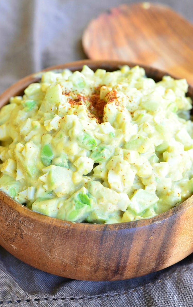 Egg Salad Recipe with avocado and cucumber. Easy to make and delicious!