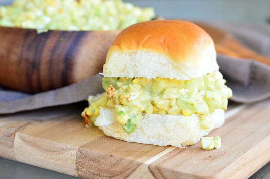 Egg Salad Recipe with avocado and cucumber. Easy to make and delicious!