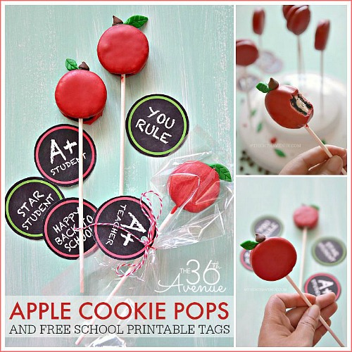 Back To School – Cookie Apple Pops