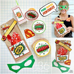 School Lunch Idea with Printables
