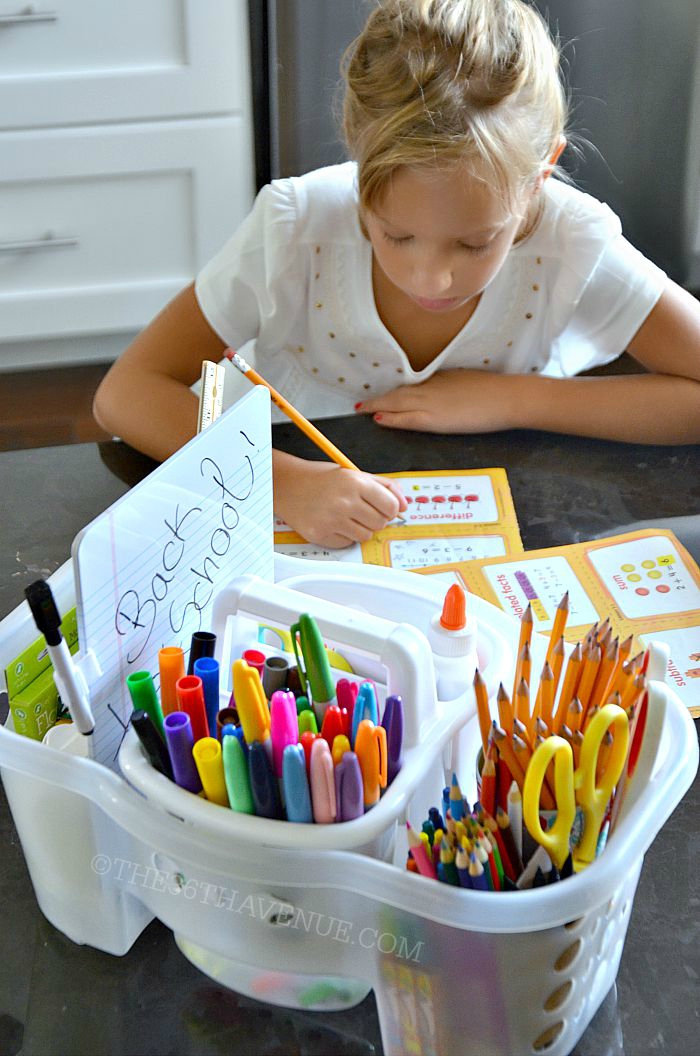 Organization - Back to School Homework Station at the36thavenue.com ...I love this idea! 