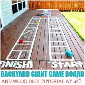 Kid Activities – Backyard Giant Game Board