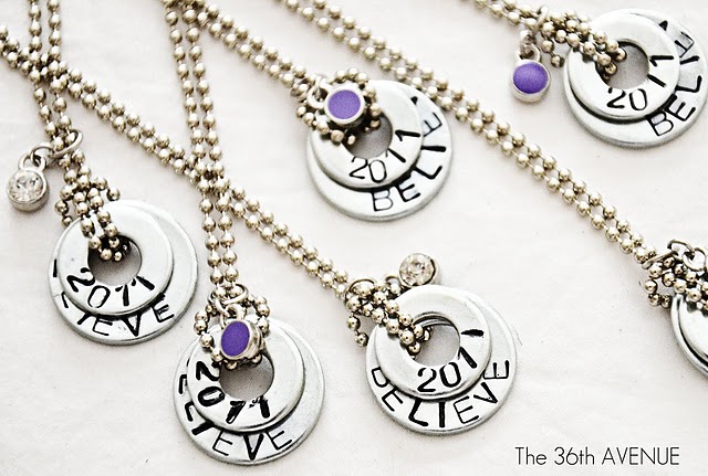 DIY Stamped Washer Necklaces