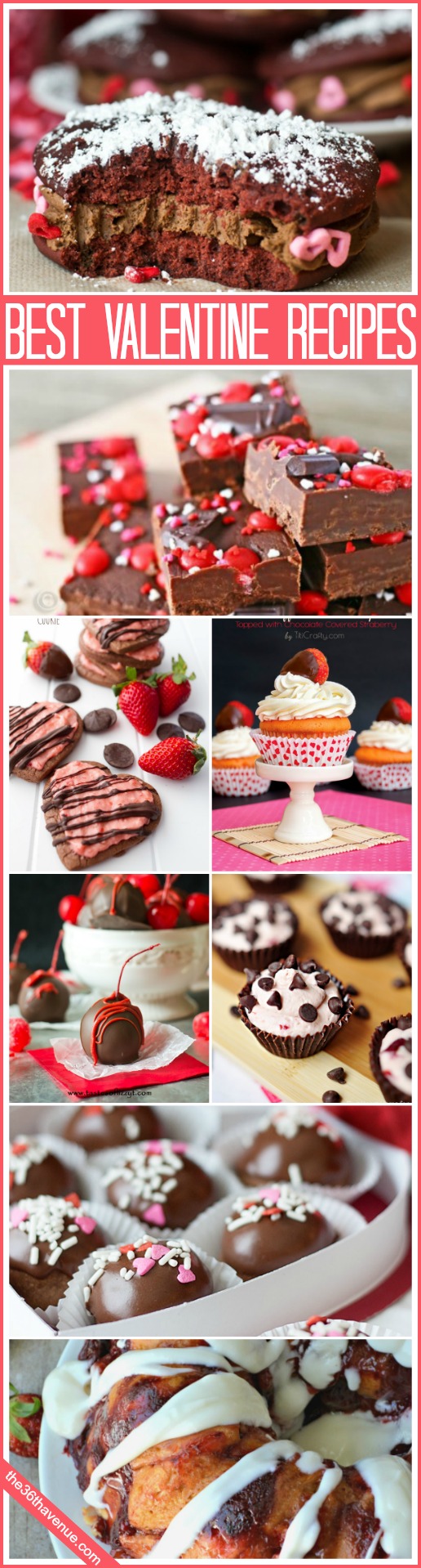 Best Valentine's Day Recipes… So much yumminess! #recipes #valentines