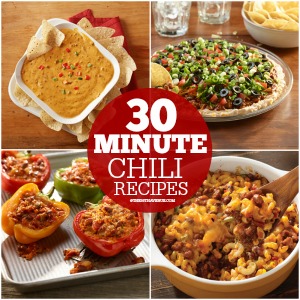 30 Minute Chili Recipes at the36thavenue.com Pin it now and make them later!