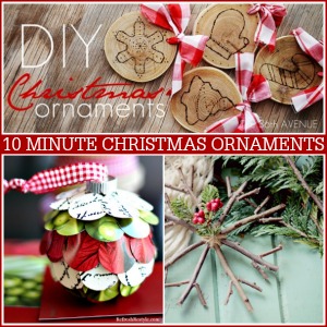 15 Minute DIY Christmas Ornaments