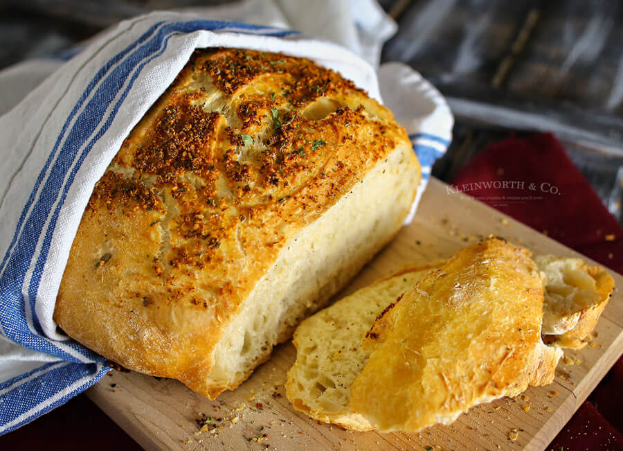 Crusty Italian Parmesan Bread is one of the easiest bread recipes around. Perfect with just about any dinner, one loaf never lasts long. It's delicious.