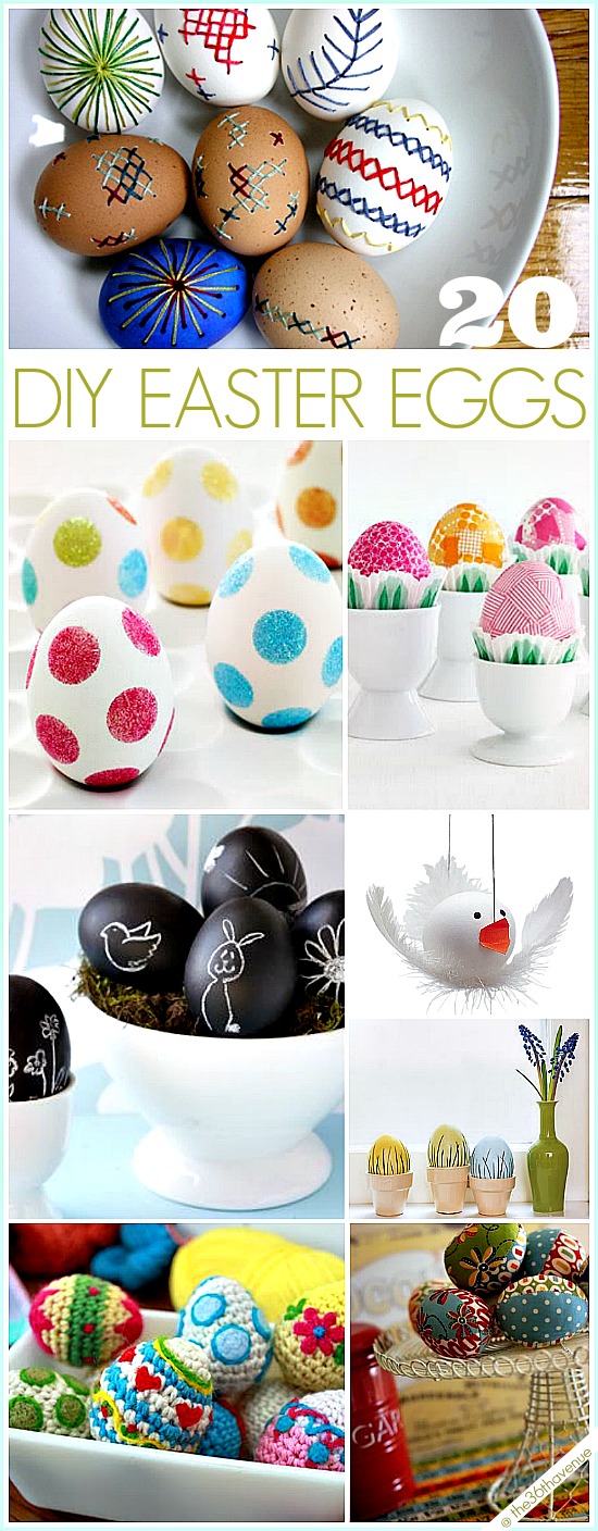 DIY Easter Egg Tutorials... These are ADORABLE! #easter @the36thavenue.com