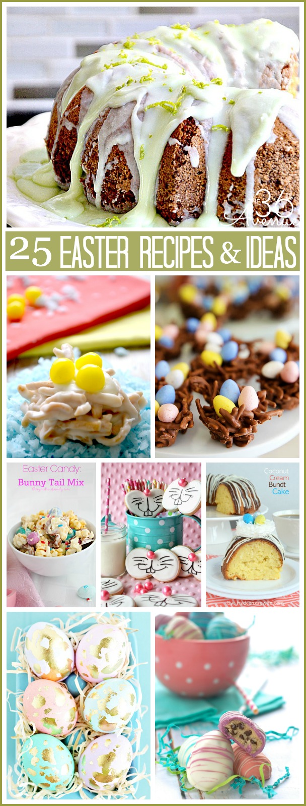 Easter: Recipes and Adorable Crafts Ideas. the36thavenue.com #easter