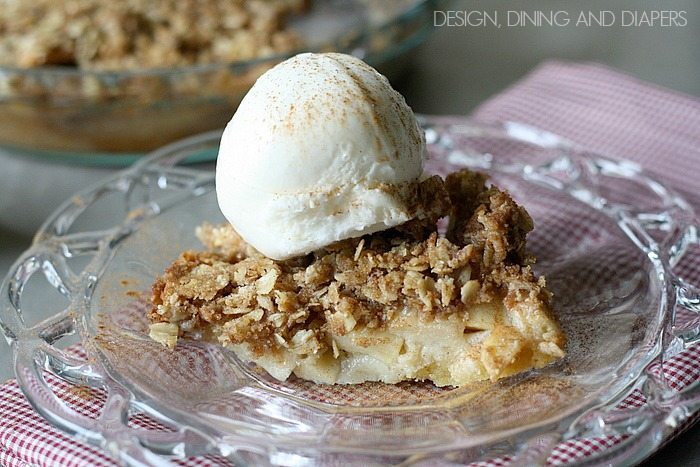 Gluten-Free Apple Crumble Pie. So easy!