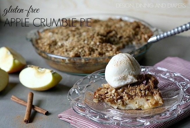 Gluten-Free Apple Crumble Pie. Yummy!