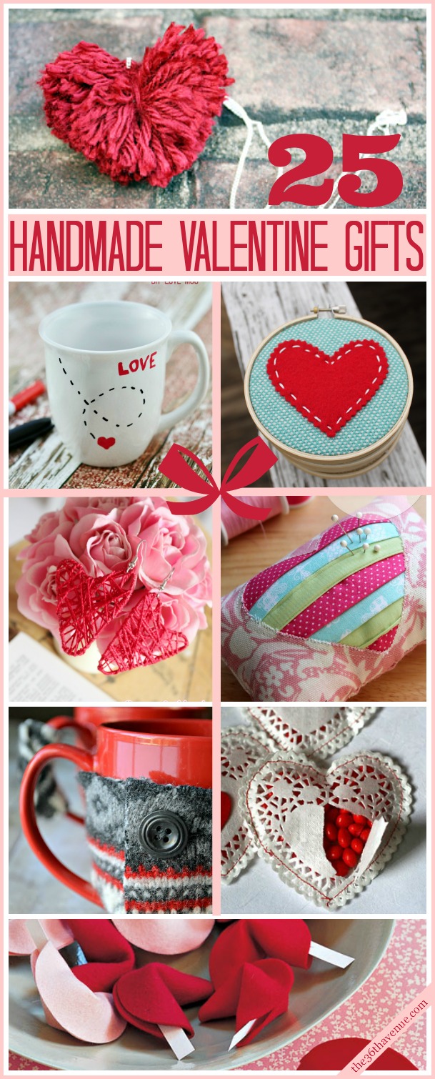 25 Valentine's Day  Handmade Gift Ideas at the36thavenue.com  You are going to love these gifts! #valentines #gifts #diy
