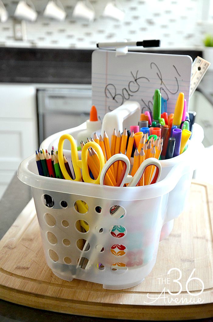 Organization - Back to School Homework Station at the36thavenue.com ...I love this idea! 