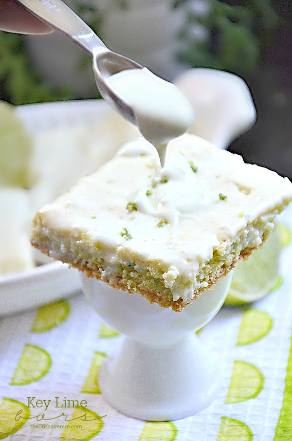 Key Lime Bar Recipe... These are so darn good! the36thavenue.com