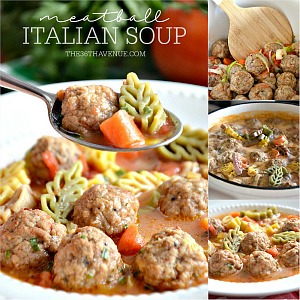 Meatballs Italian Soup Recipe