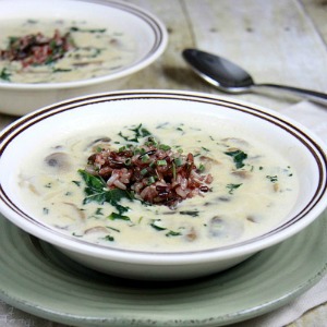 Mushroom and Kale Soup Recipe