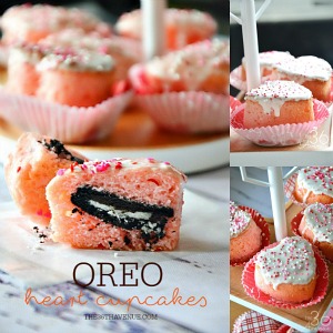 Oreo Heart Cupcakes
