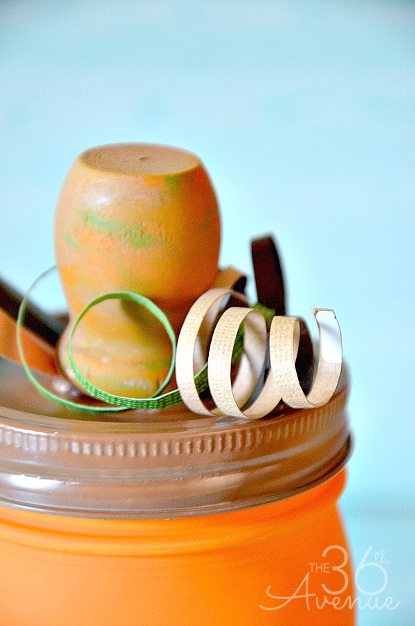 Crafts : DIY Pumpkin Jar Tutorial by the36thavenue.com