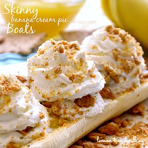 Skinny Banana Cream Pie Boats