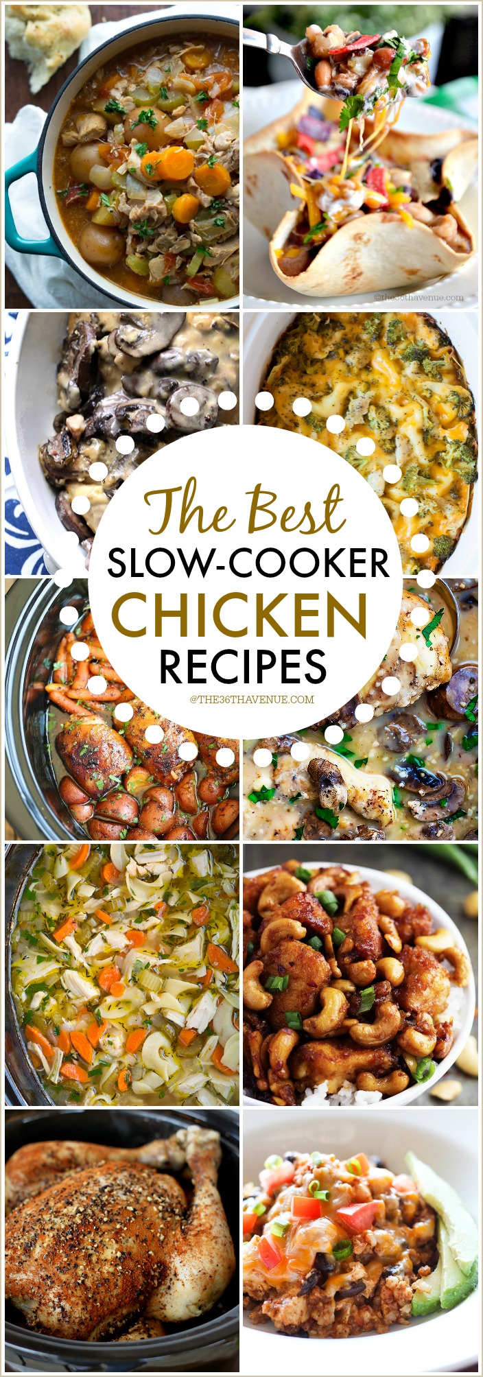 Slow Cooker Chicken Recipes at the36thavenue.com