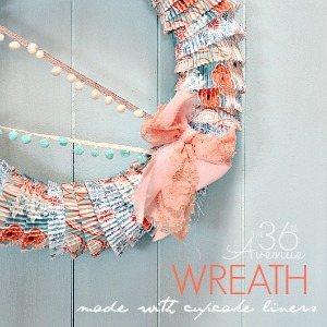 Wreath Tutorial ~ Made with Cupcake Liners