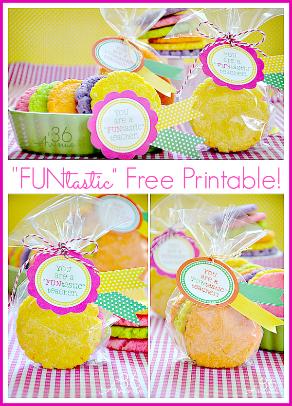 Teacher's Gift Idea and free printable by the36thavenue.com