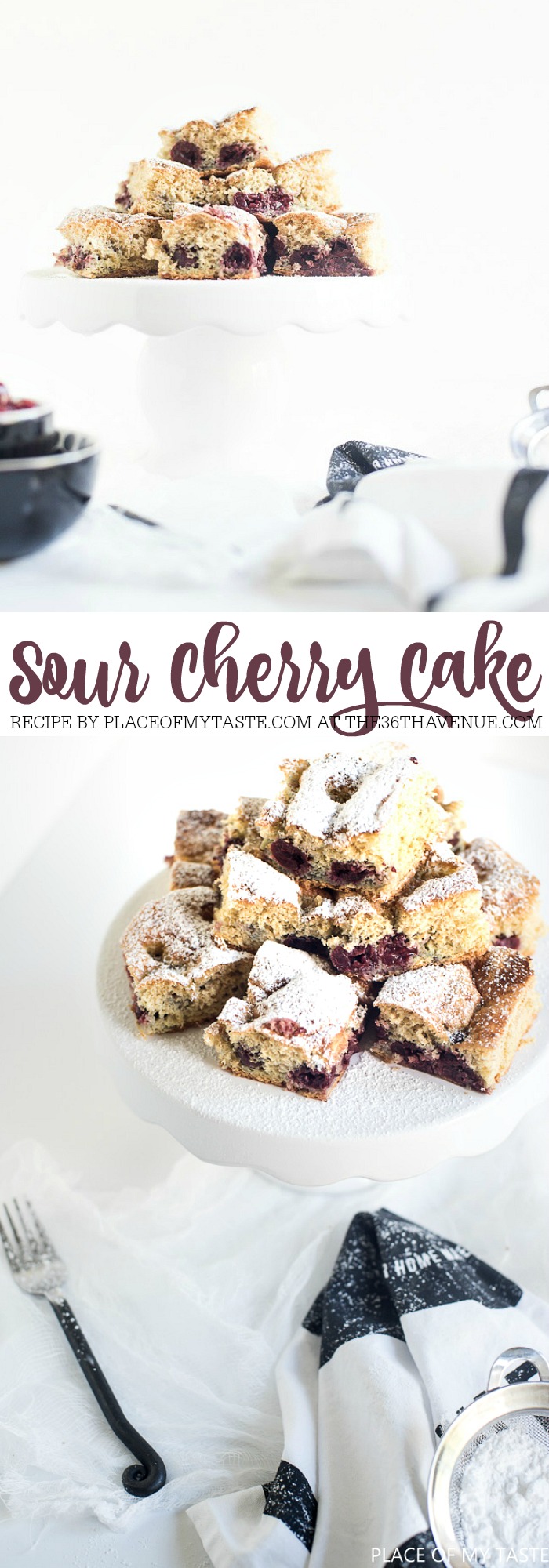 Recipes - This delicious Cherry Cake Recipe is super easy to make and it never fails.